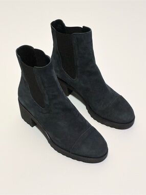 Hogan Women’s Blue Suede Boots - Size 37.5